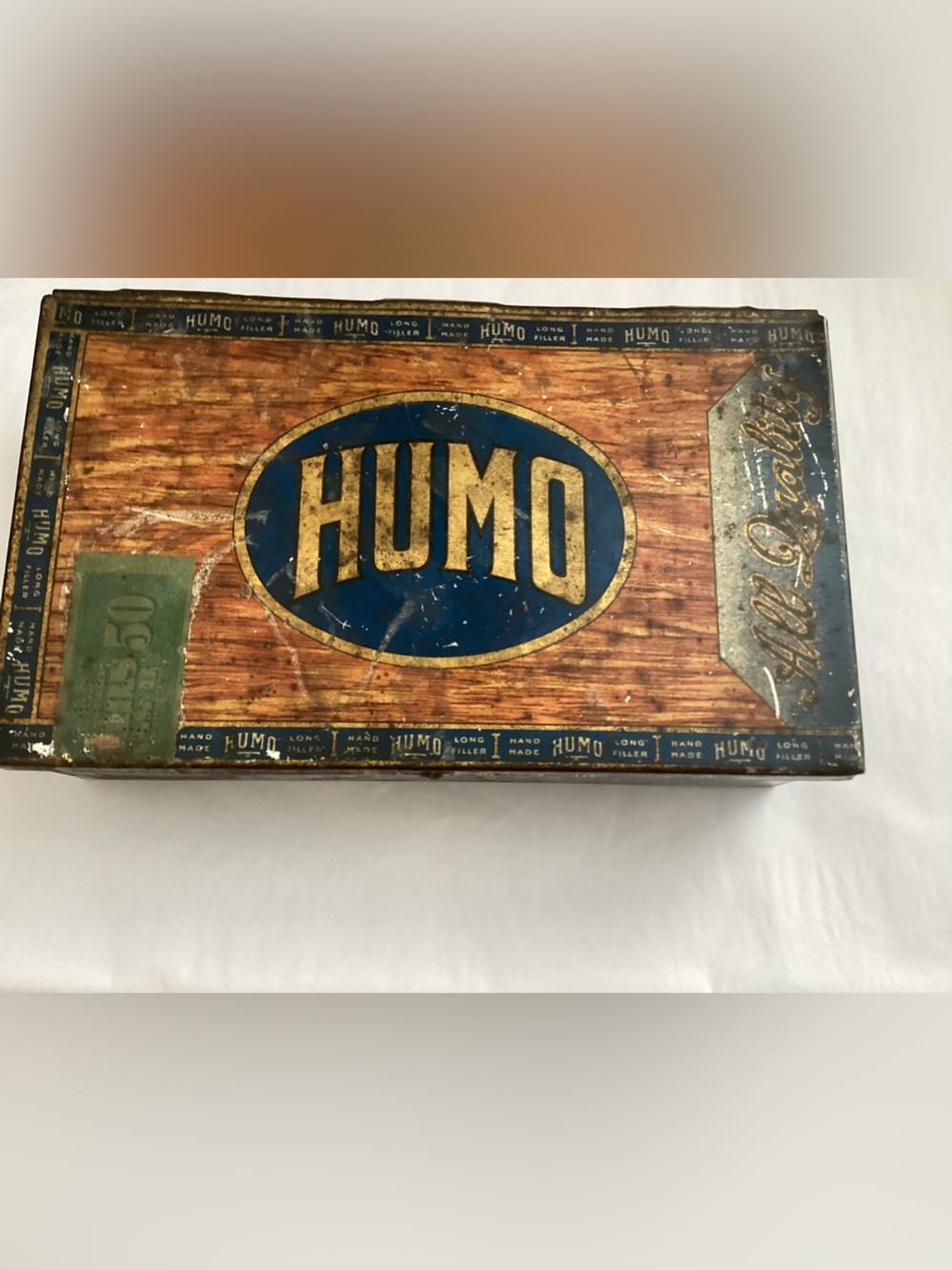 Vintage HUMO Hand Made Long Filler All Quality Cigars.  Factory NO 241